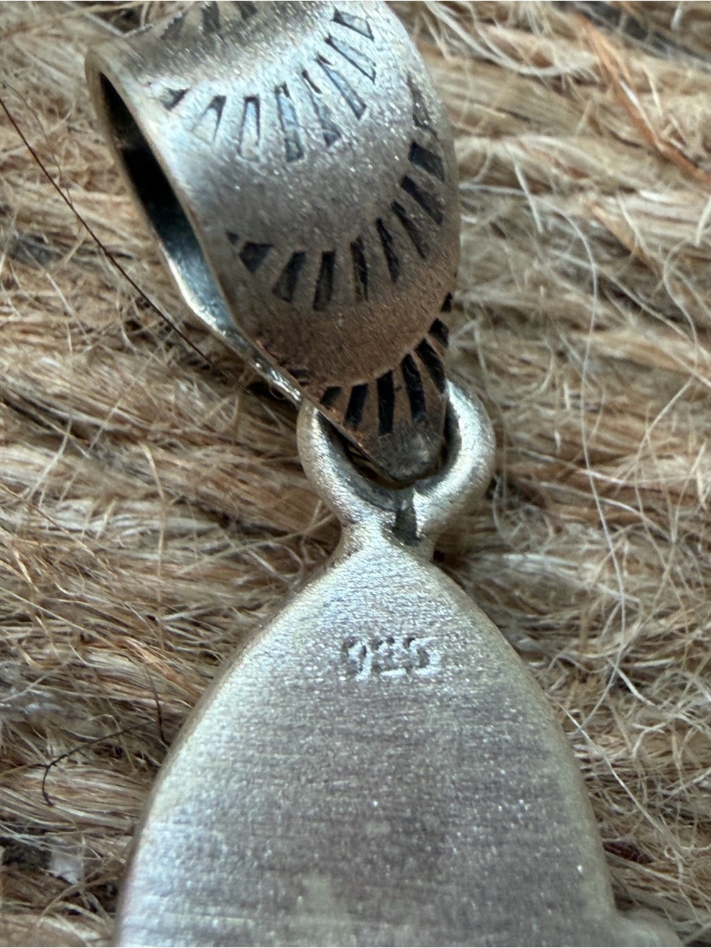 Cotton Candy Dahlia Sterling Sliver Handmade Pendant - Picture 7 of 7